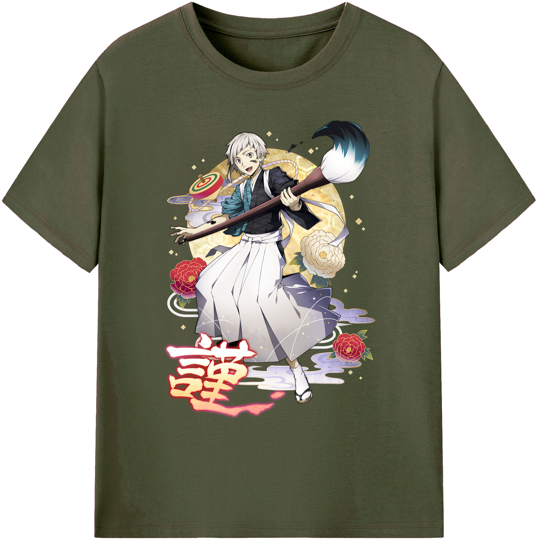 （画像用） 文豪ストレイドッグス Bungo Stray Dogs 綿100％ メンズ半袖Tシャツ｜肌触りやわらか＆通気性